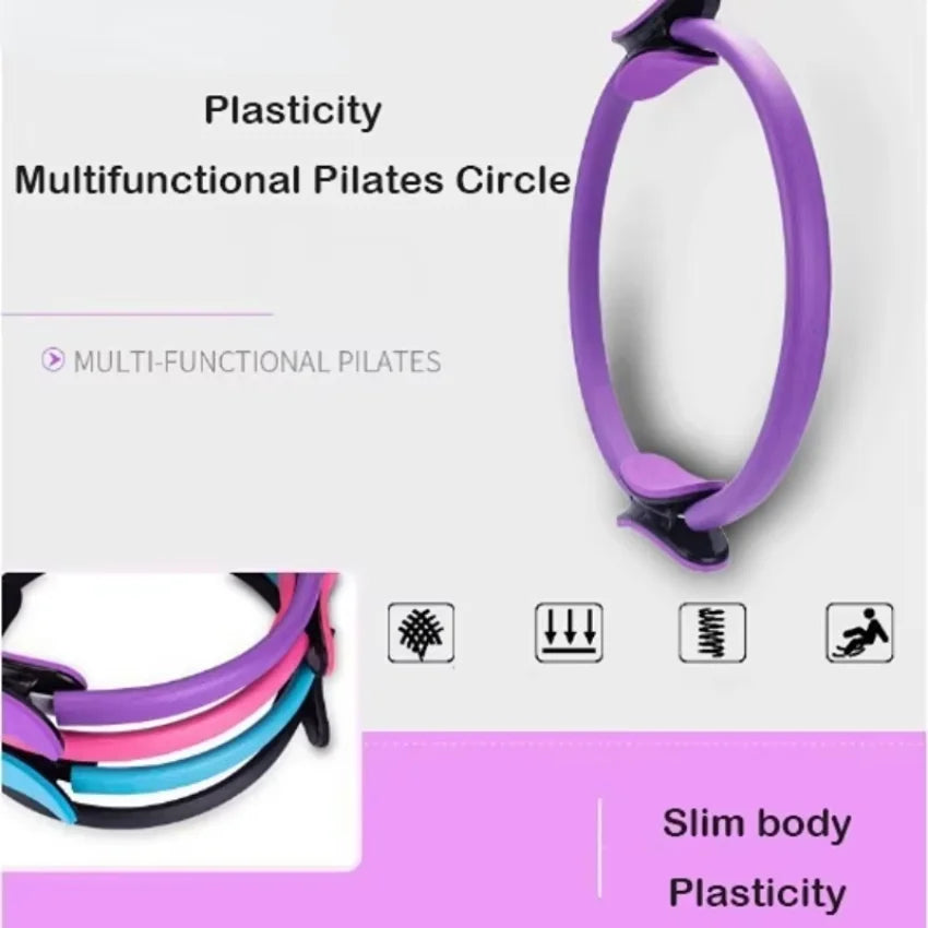 Yoga Fitness Ring Pilates Ring Women Girl Exercise Home Resistance Elasticity Yoga Gym Workout Pilates Circle Yoga Circle