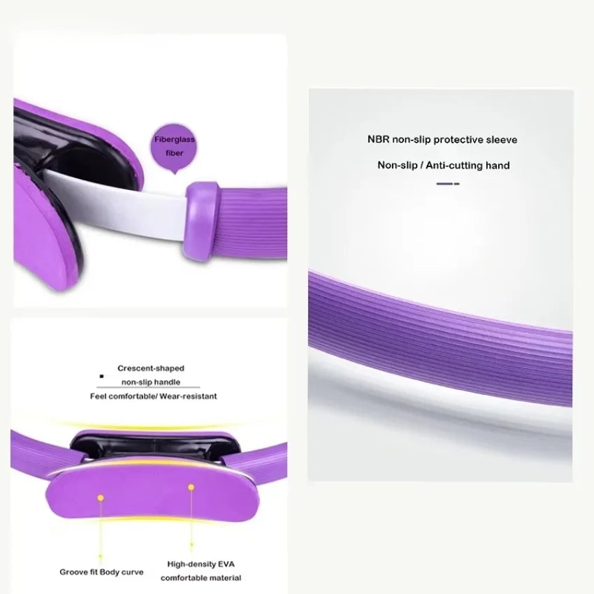 Yoga Fitness Ring Pilates Ring Women Girl Exercise Home Resistance Elasticity Yoga Gym Workout Pilates Circle Yoga Circle